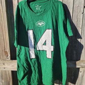 Nike Green #14 Short Sleeve Tee with White Graphic